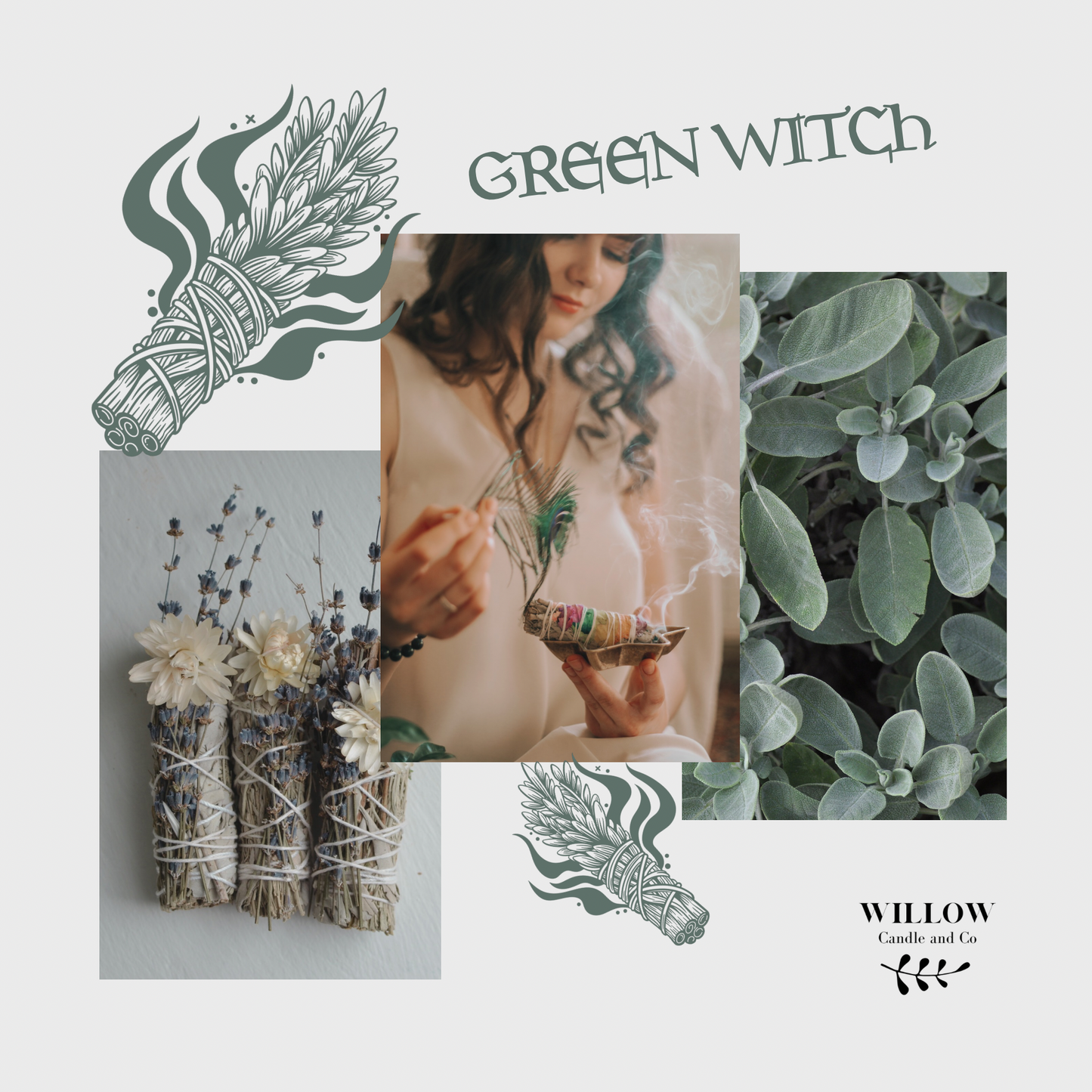 GREEN WITCH - Palo Santo, sauge et musc