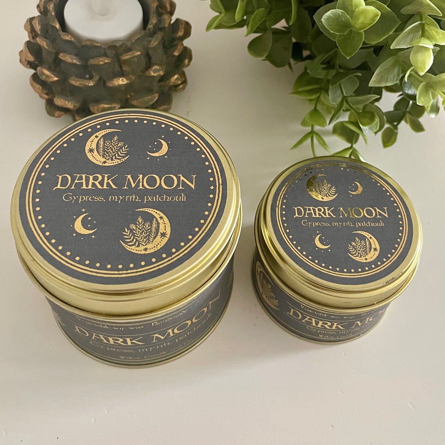 Bougie vegan lune sorcière patchouli