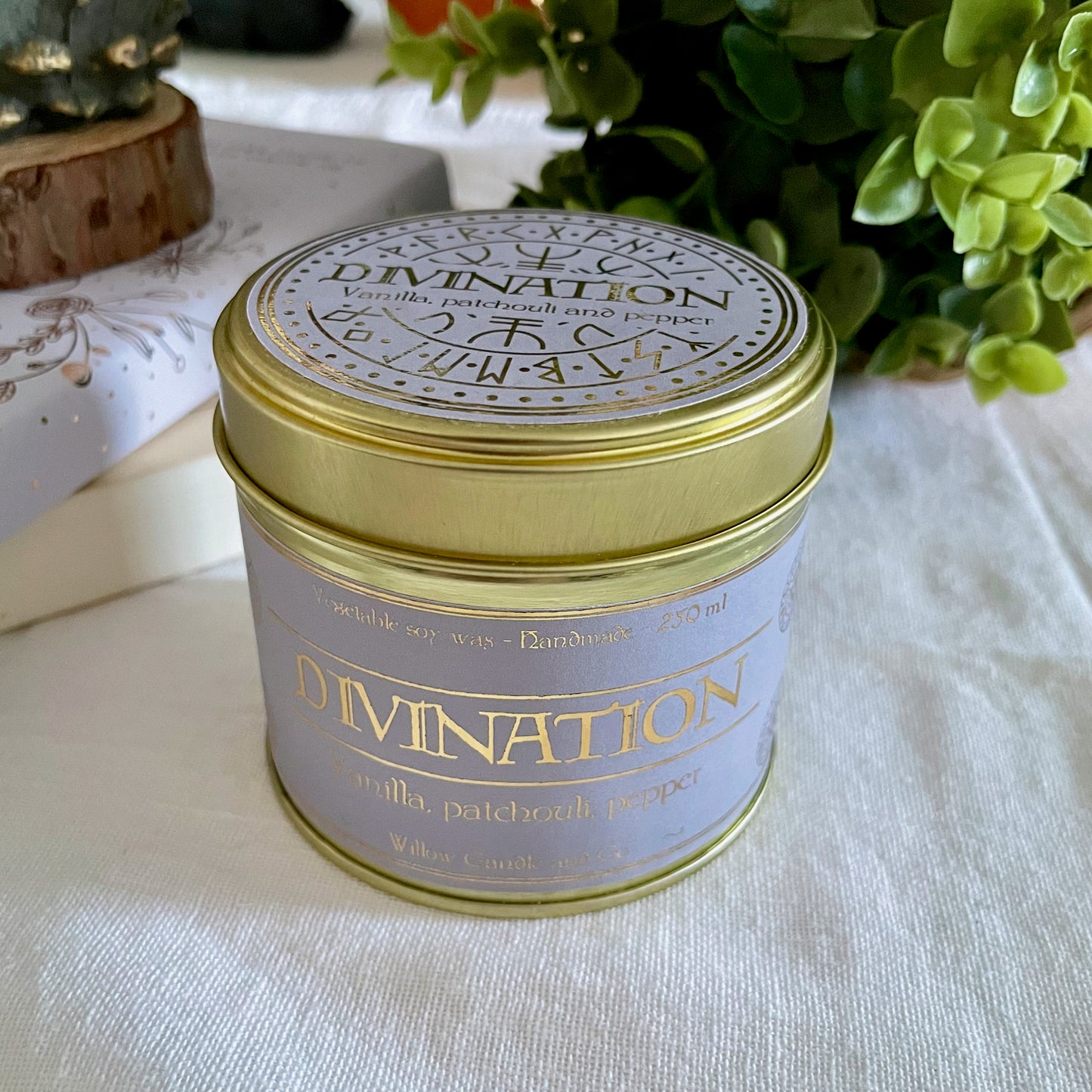 Bougie parfumée pour sorcière, rituel, wicca, halloween, vegan et cruelty free