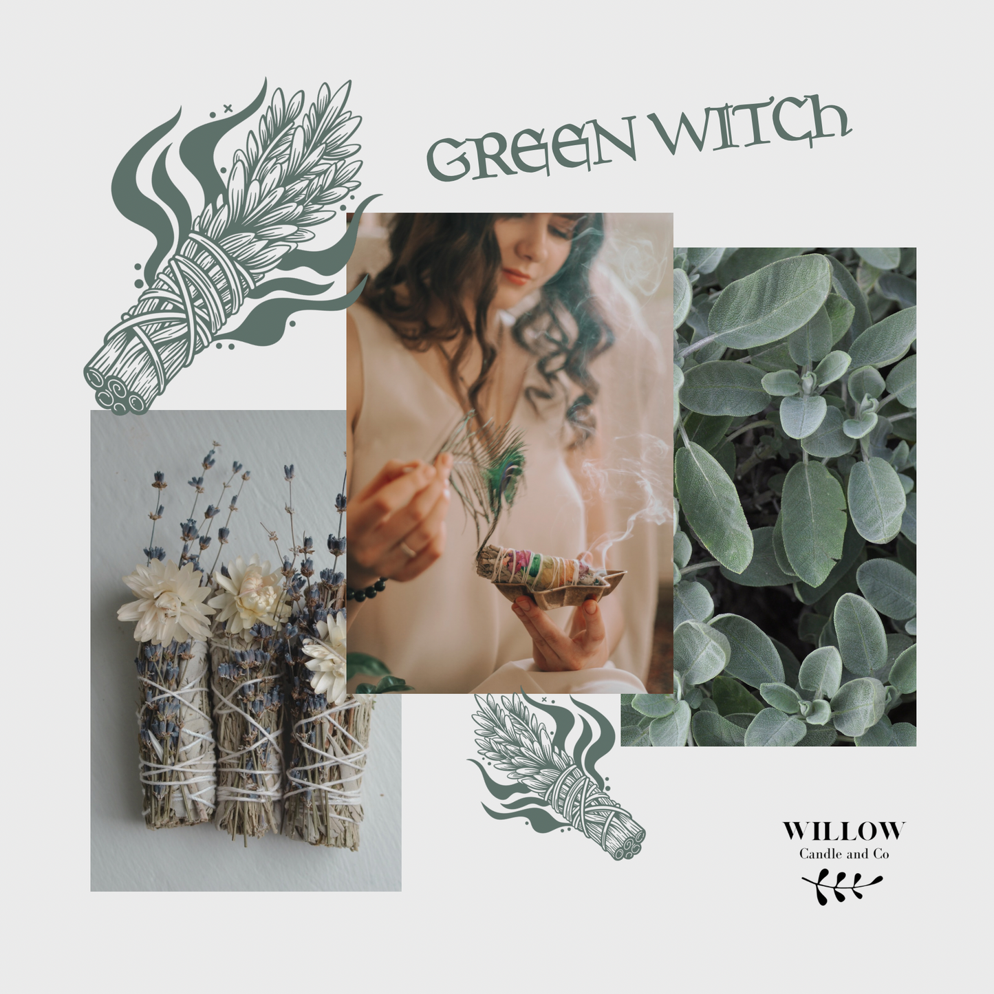 GREEN WITCH - Palo Santo, sage and musk