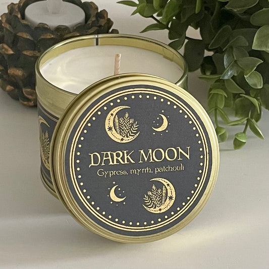 Bougie vegan lune sorcière patchouli 