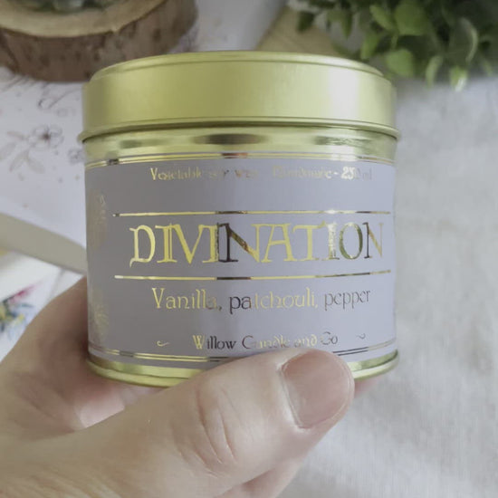 Bougie parfumée pour sorcière, rituel, wicca, halloween, vegan et cruelty free  